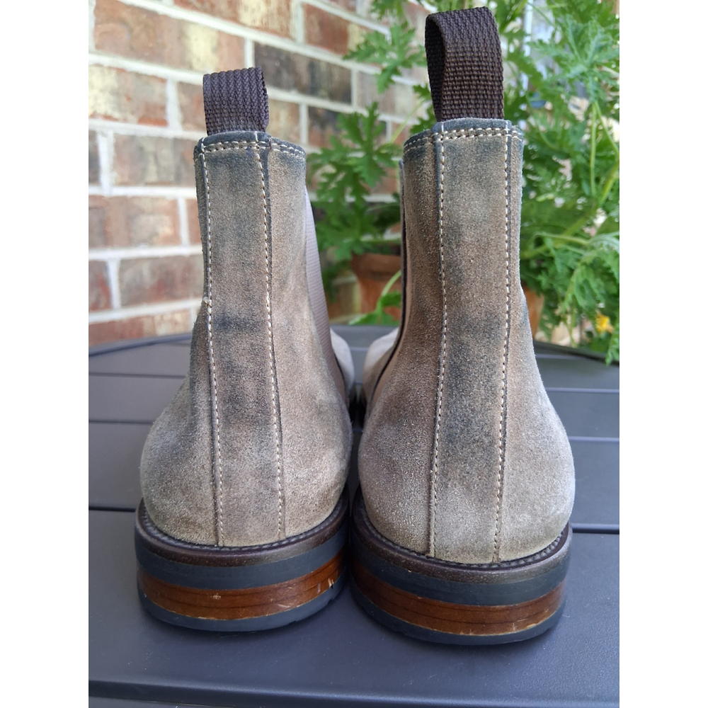 Men's Steve Madden Gray Suede Chelsea Boots Sz. 10 - Picture 6 of 10